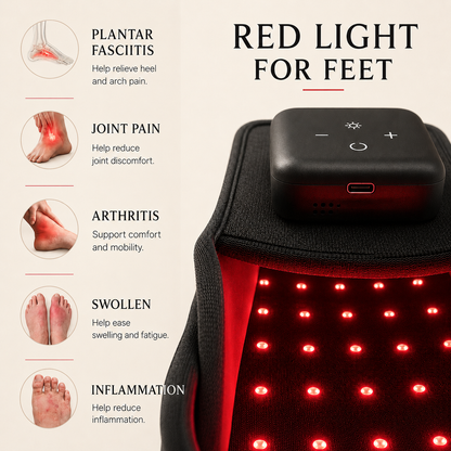 Pantuflas Aure Step™ de Luz Roja